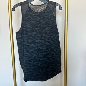 Lululemon Sculpt Tank in Heritage 365 Camo Deep Coal